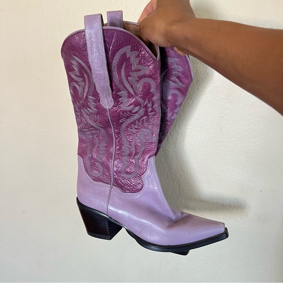 Jeffrey Campbell Shoes - purple jeffrey campbell dagget cowboy boots